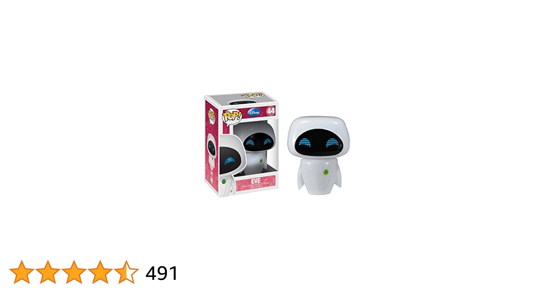 Disney - eve Disney Pixar Wall-E Thinkway Toys Transforming Eve Robot
